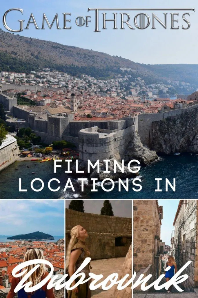 Photo collage of the Old Town of Dubrovnik with text overlay saying 