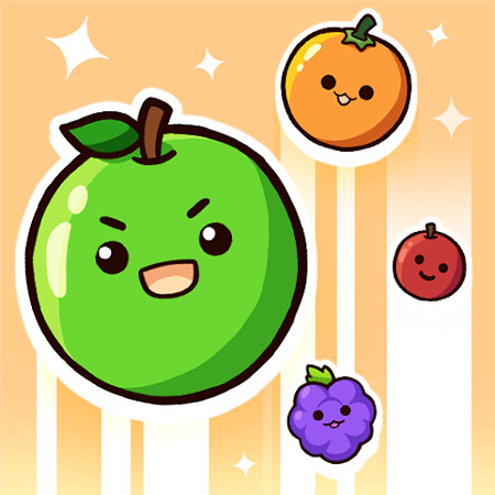 Merge Fruits Game Alternative Text: An addictive puzzle game where players merge identical fruits to create larger ones, aiming to reach the ultimate watermelon and score high.