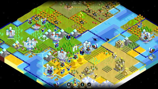 Battle for Polytopia colorful world