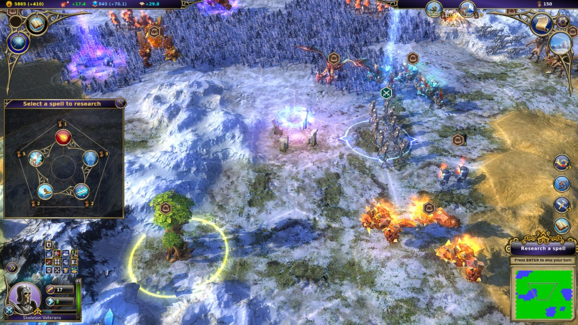 Warlock Masters of the Arcane spell HUD