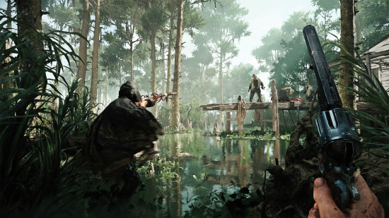 A hunter navigates the treacherous world of Hunt: Showdown.