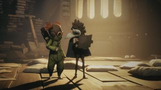 Little Nightmares 3 production still depicting dual protagonists Alone and Low