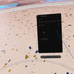 VR Headset with Itch.io Interface Displayed