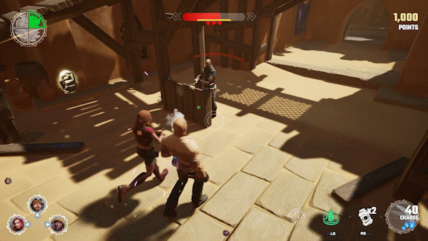 Gif showing action scenes from Jumanji game