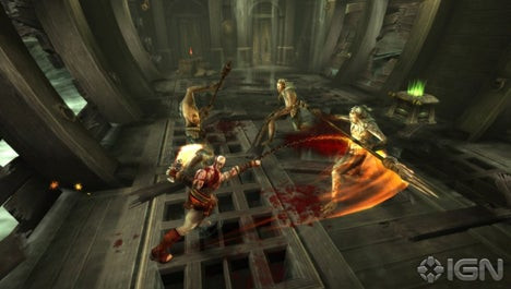 God of War Ghost of Sparta combat scene