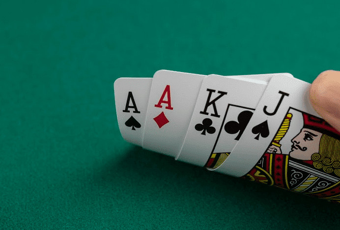 A (very strong) hand in Omaha Poker