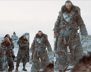Visual effects used to enhance Wun Wun's size in Game of Thrones, creating the illusion of a massive humanoid.
