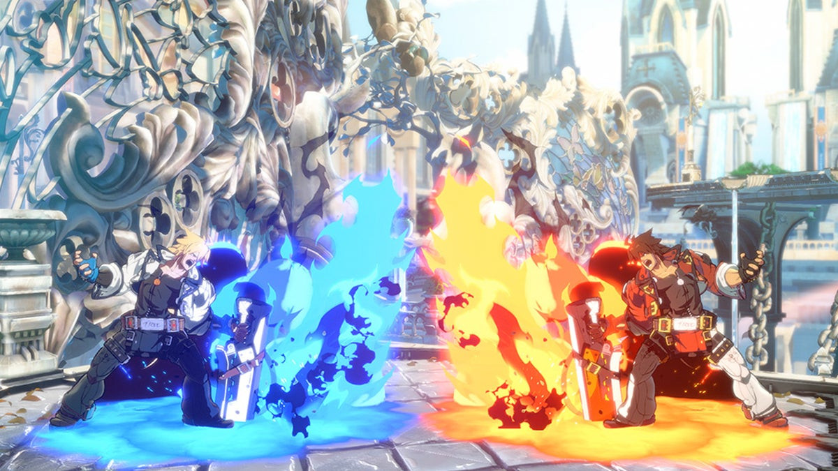 Two characters going head to head