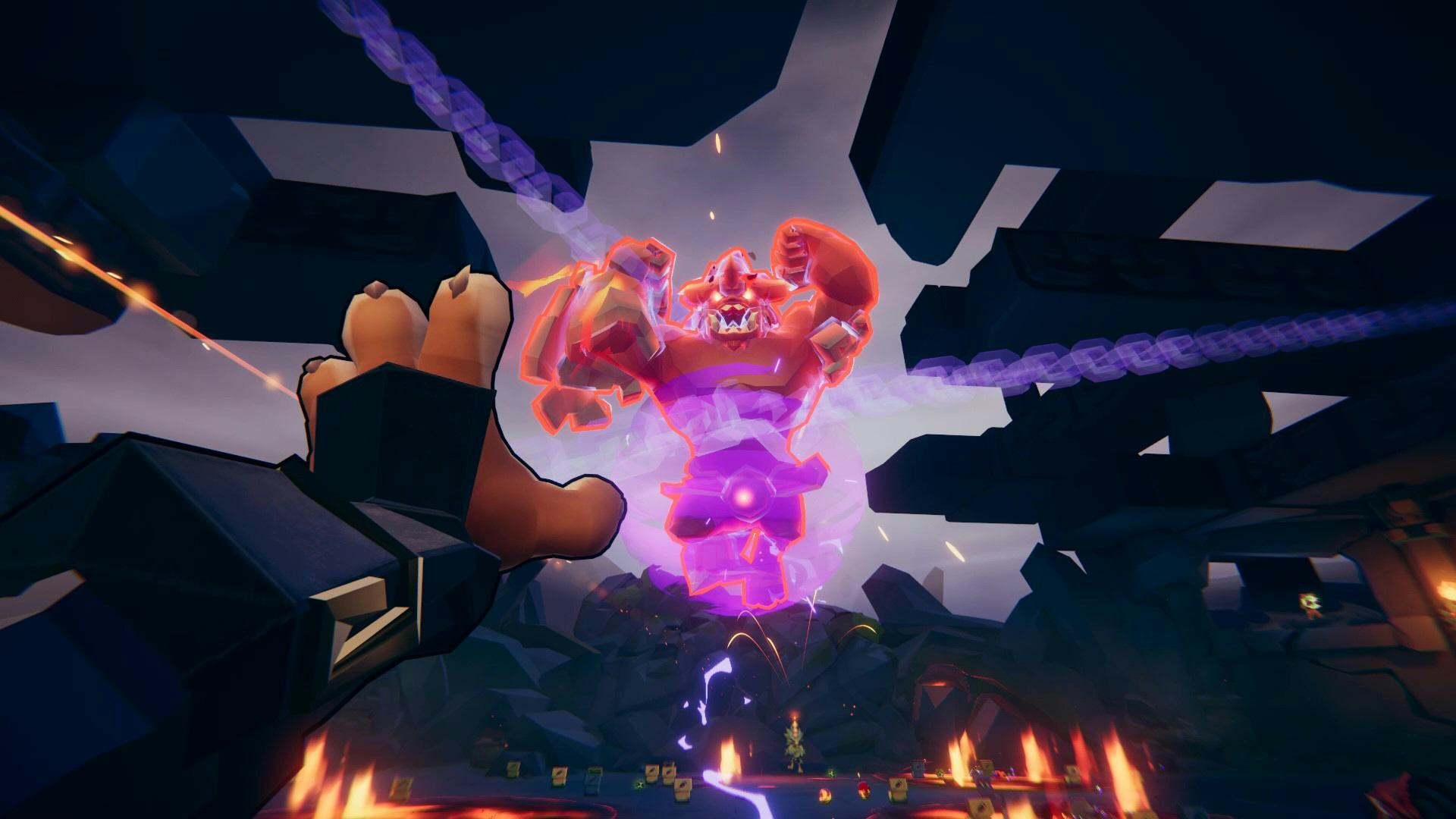 Characters from Gunfire Reborn in a cooperative battle