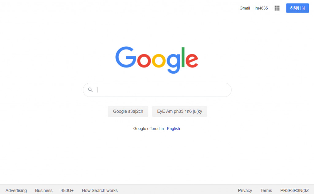 Hacker language Google easter egg