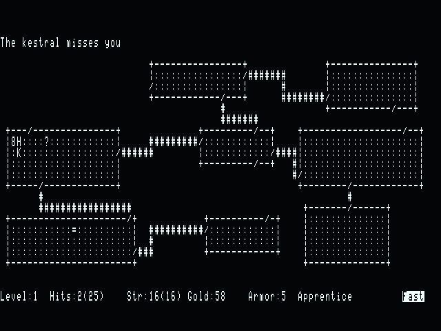 Rogue screenshot from 1980