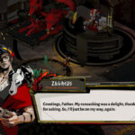 Zagreus speaking to Hades