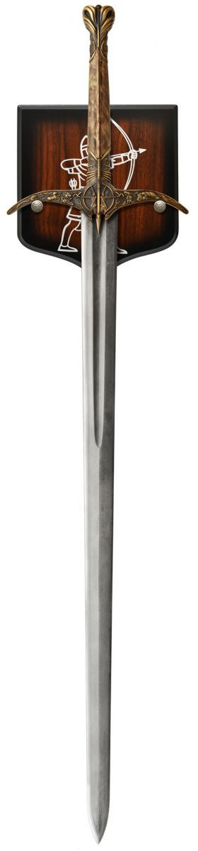 Heartsbane Damascus Sword on Display