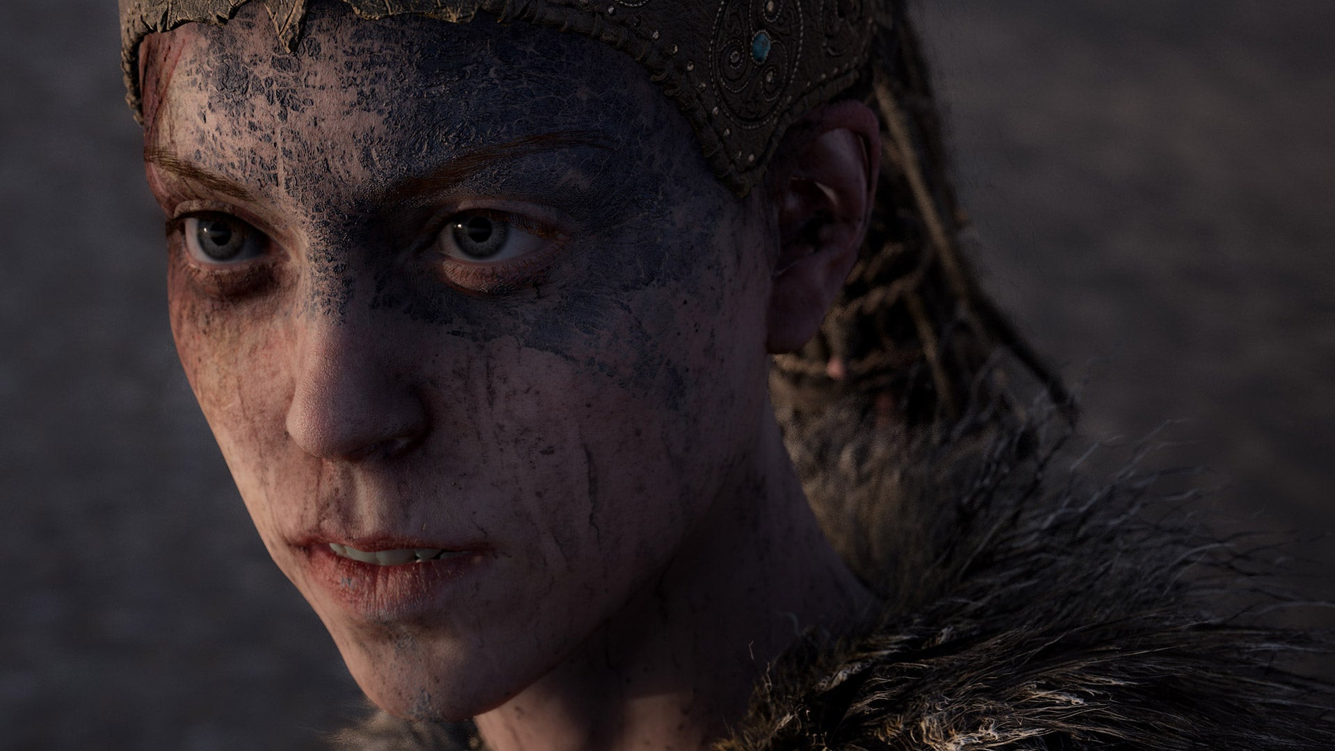 Close up of Senua