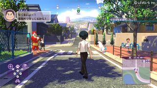 Tate walking down the street in the upcoming Switch game, Yokai Watch 4