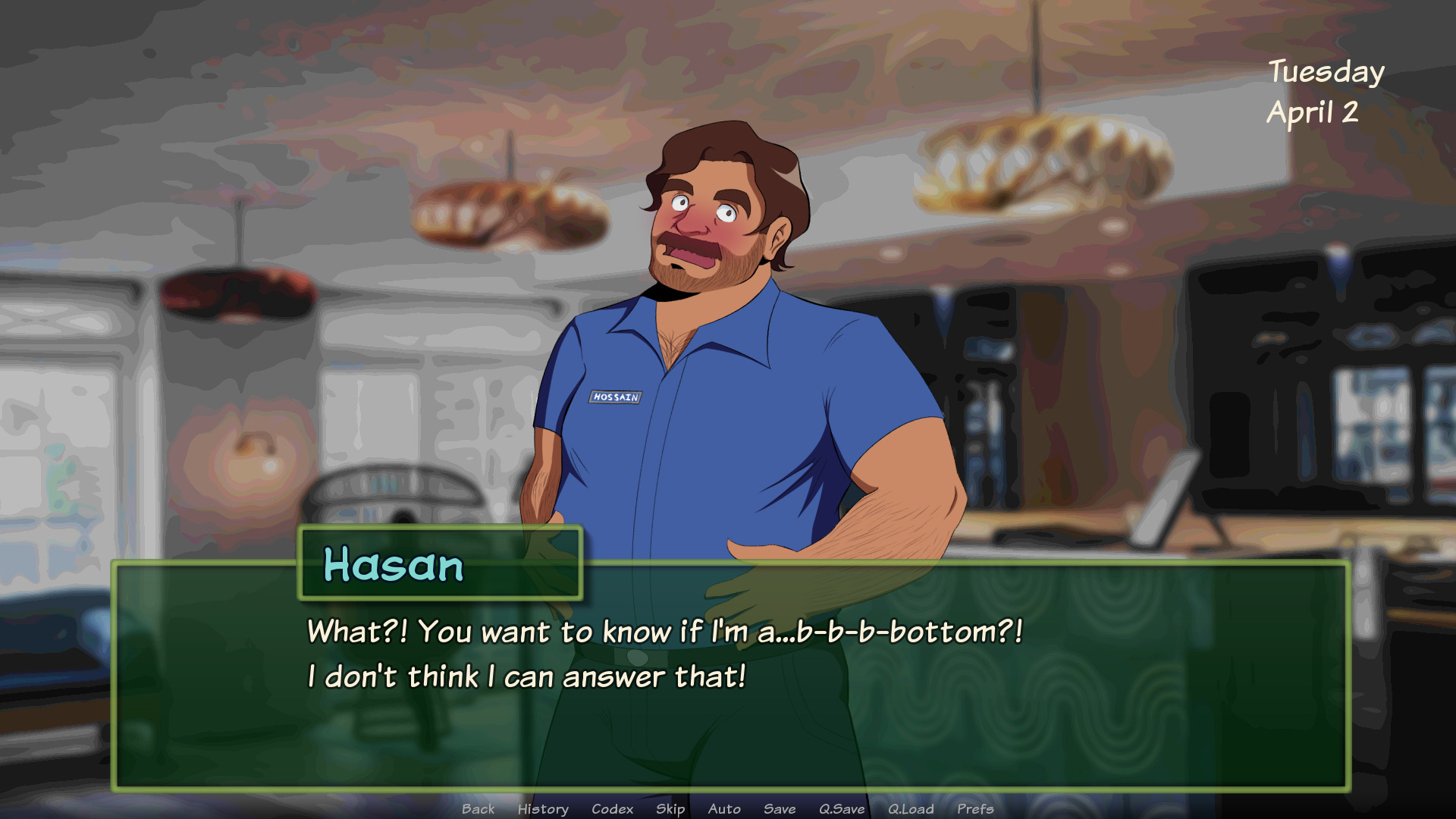 Gay NSFW game character