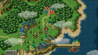 A party travelling the map during one of the best DS games, Chrono Trigger.