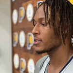 Myles Turner on the court