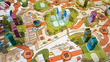 People playing a tabletop game, emphasizing engagement and social interaction in skeleton games