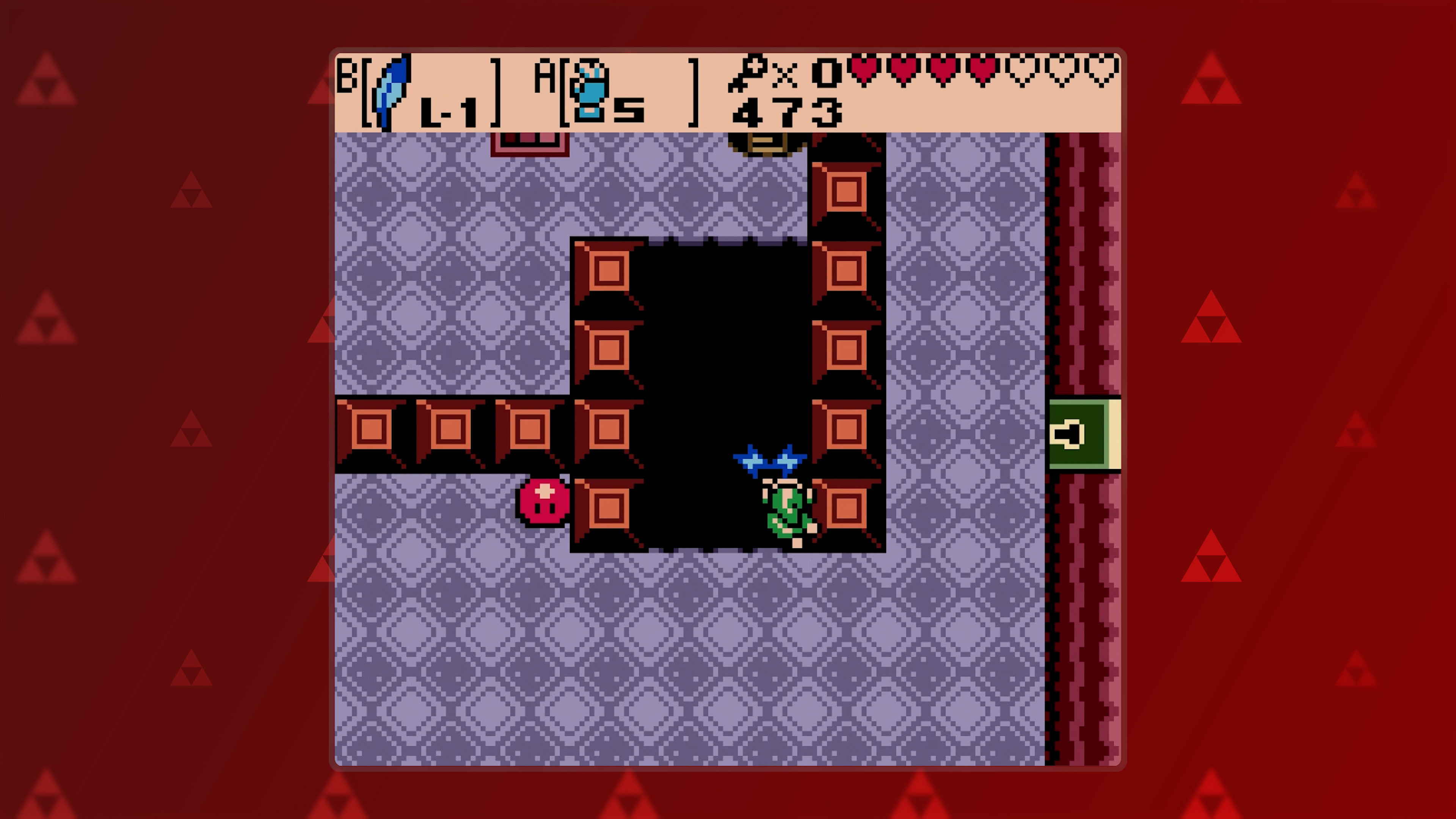 Shovel Knight in action, wielding his shovel