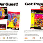 Hudson Flyers from early 1993, promoting the NES and Super Nintendo versions of Beauty and the Beast