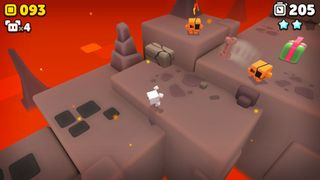 Suzy Cube gameplay featuring 3D platforming action and colorful level design