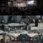 Concept illustration for Hall of Justice in District 12 by Joanna Bush