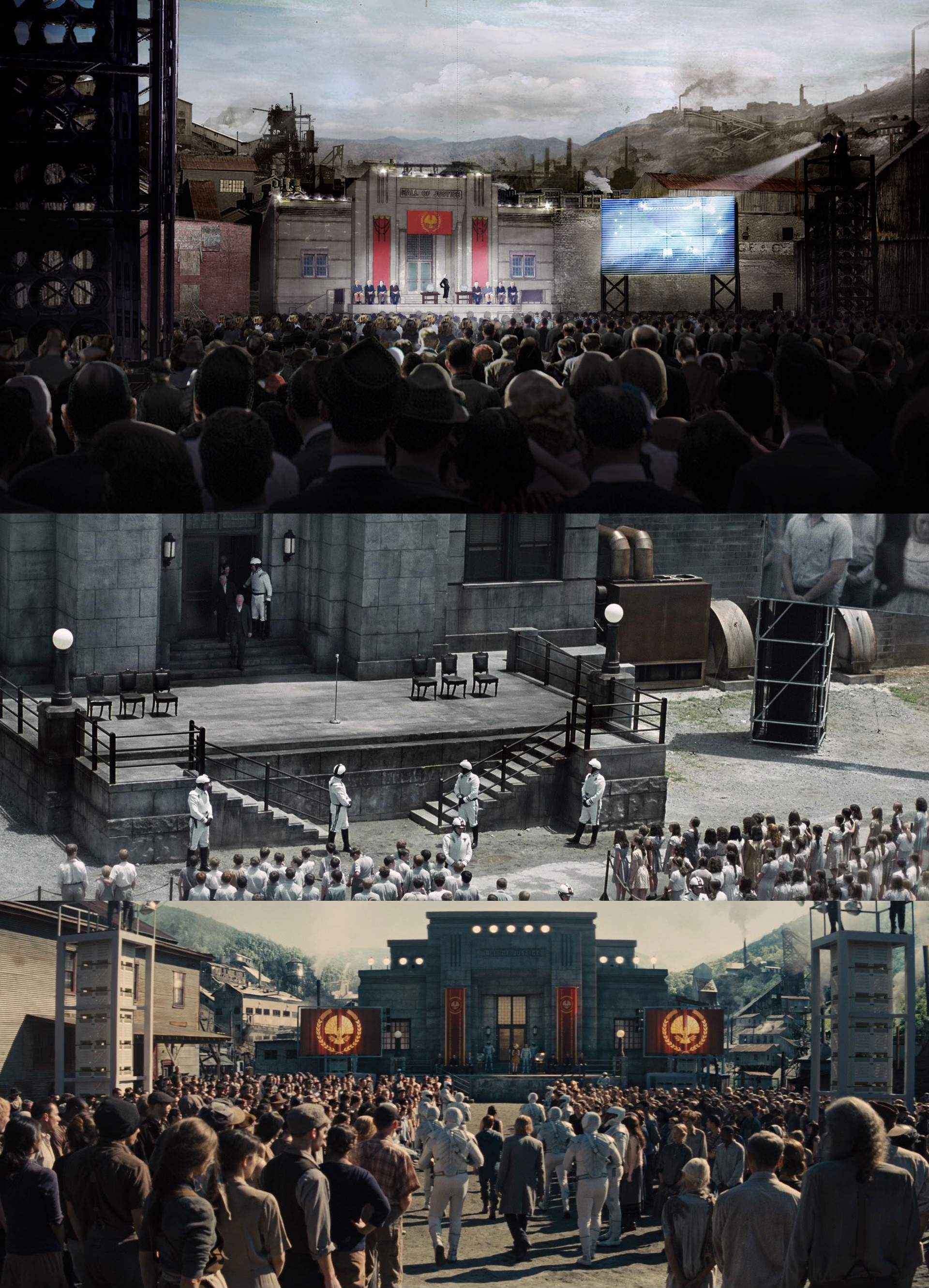 Concept illustration for Hall of Justice in District 12 by Joanna Bush