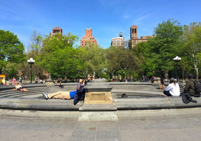 Frequented Place Game site: New York’s Washington Square Park - Image by Juliet Kahne