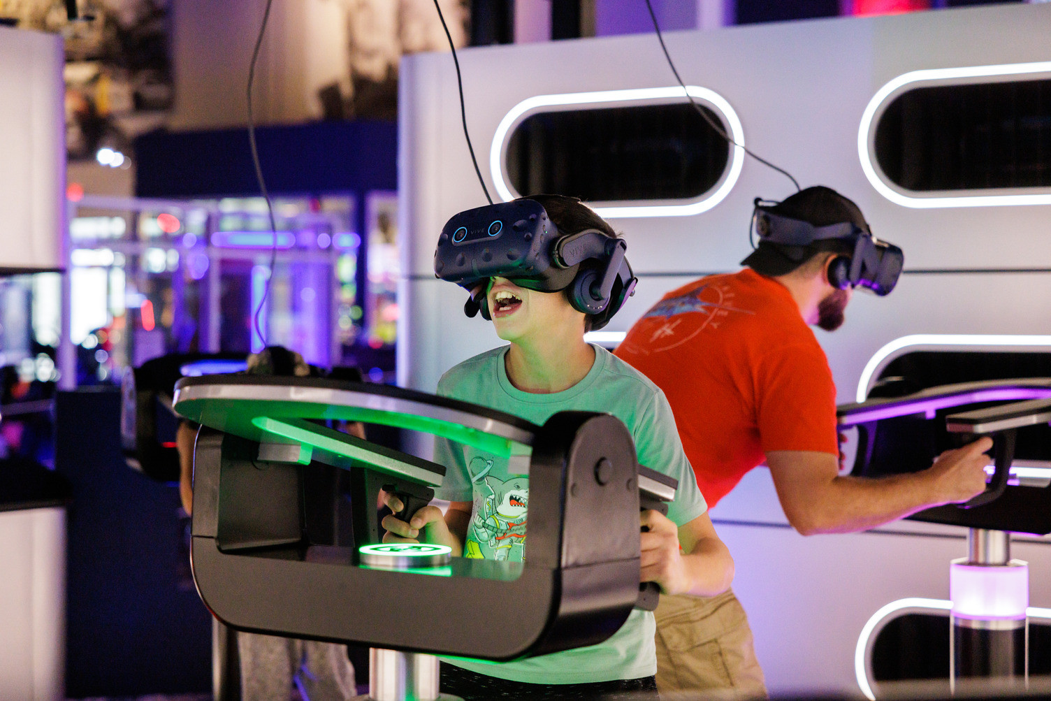 Andretti Indoor Karting & Games offers virtual reality platforms for its customers. Credit: (Courtesy photo: Andretti Indoor Karting & Games)