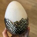 Inserting Pins into the Foam Egg