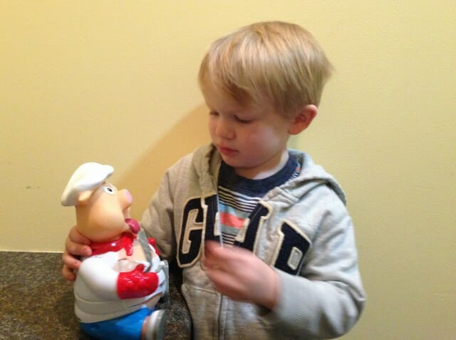 Practicing Verbs with Pop the Pig