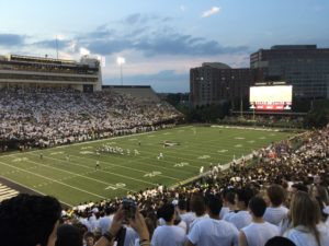 Image of Vanderbilt stadium showcasing the excitement of fans