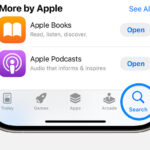 iPhone App Store Search Tab