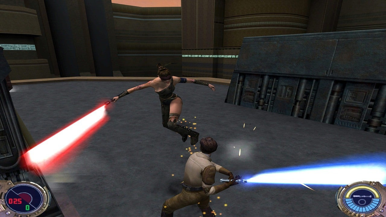Lightsaber duel in Star Wars Jedi Knight II: Jedi Outcast
