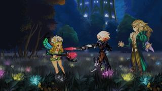 Odin Sphere Leifthrasir PS Vita showing detailed fantasy art style and action RPG gameplay.