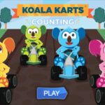 Koala Karts Counting game for First Grade Students