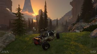 A screenshot of one of the best Halo games, Halo Infinite.