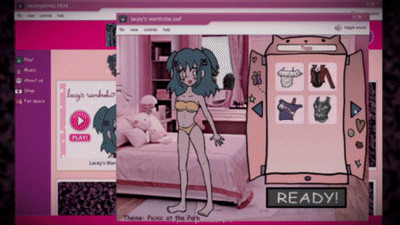 Lacey's Flash Games vibrant art style with a dark secret