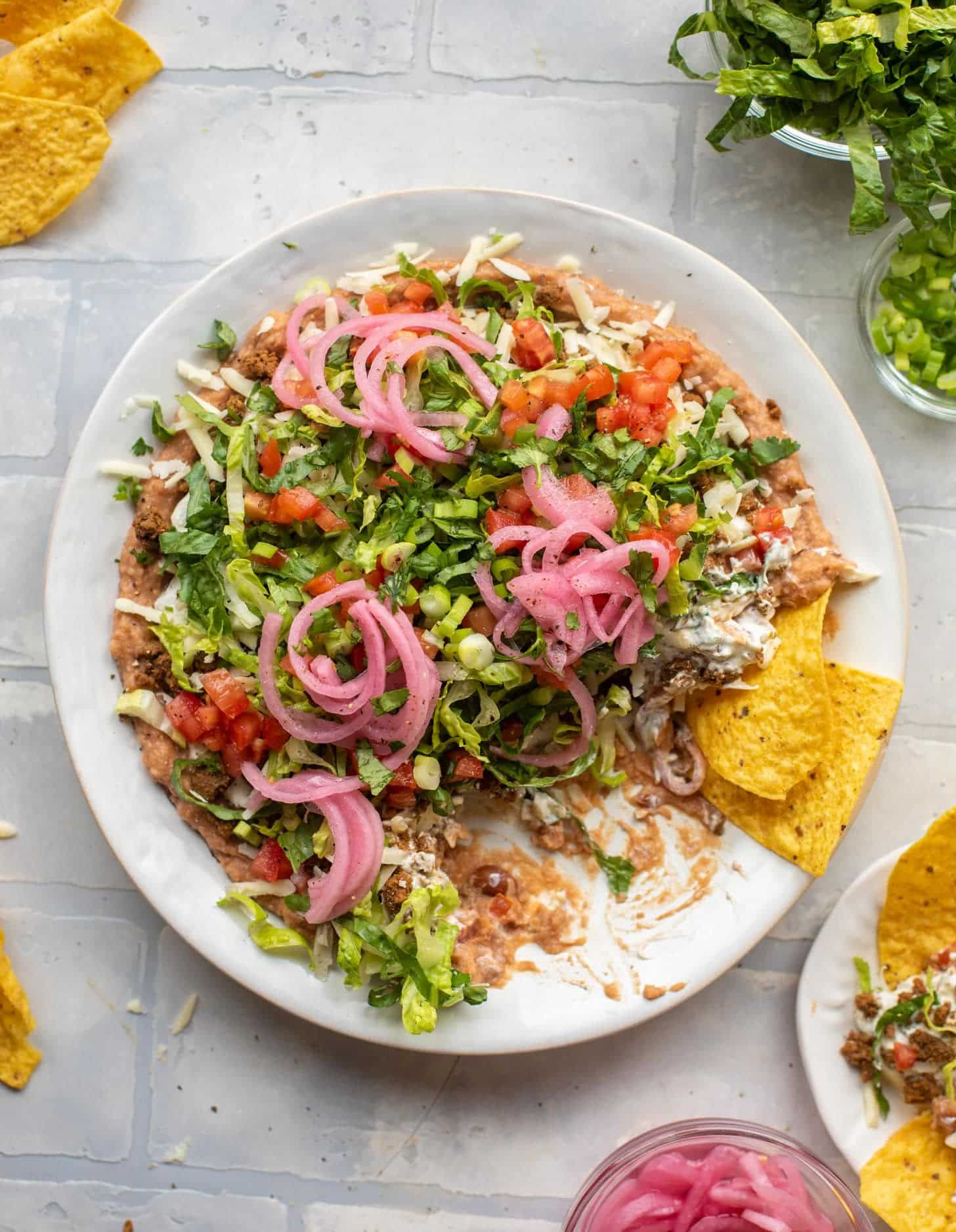 Smoky chipotle layered taco dip