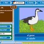 SpanishGames.net Either / or lesson activity