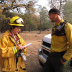Jeremy with reporter in California