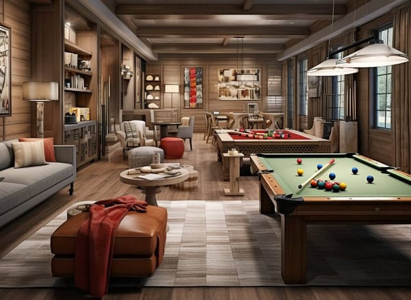 Lodge Style Game Room