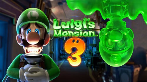 Luigi's Mansion 3 gameplay featuring Luigi and Gooigi exploring a haunted hotel