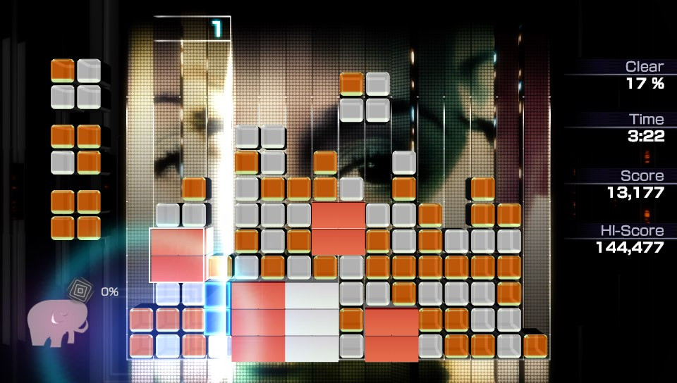 Blocks in Lumines Electronic Symphony
