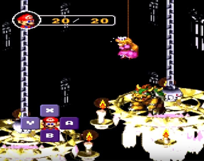 Super Mario RPG gameplay on SNES