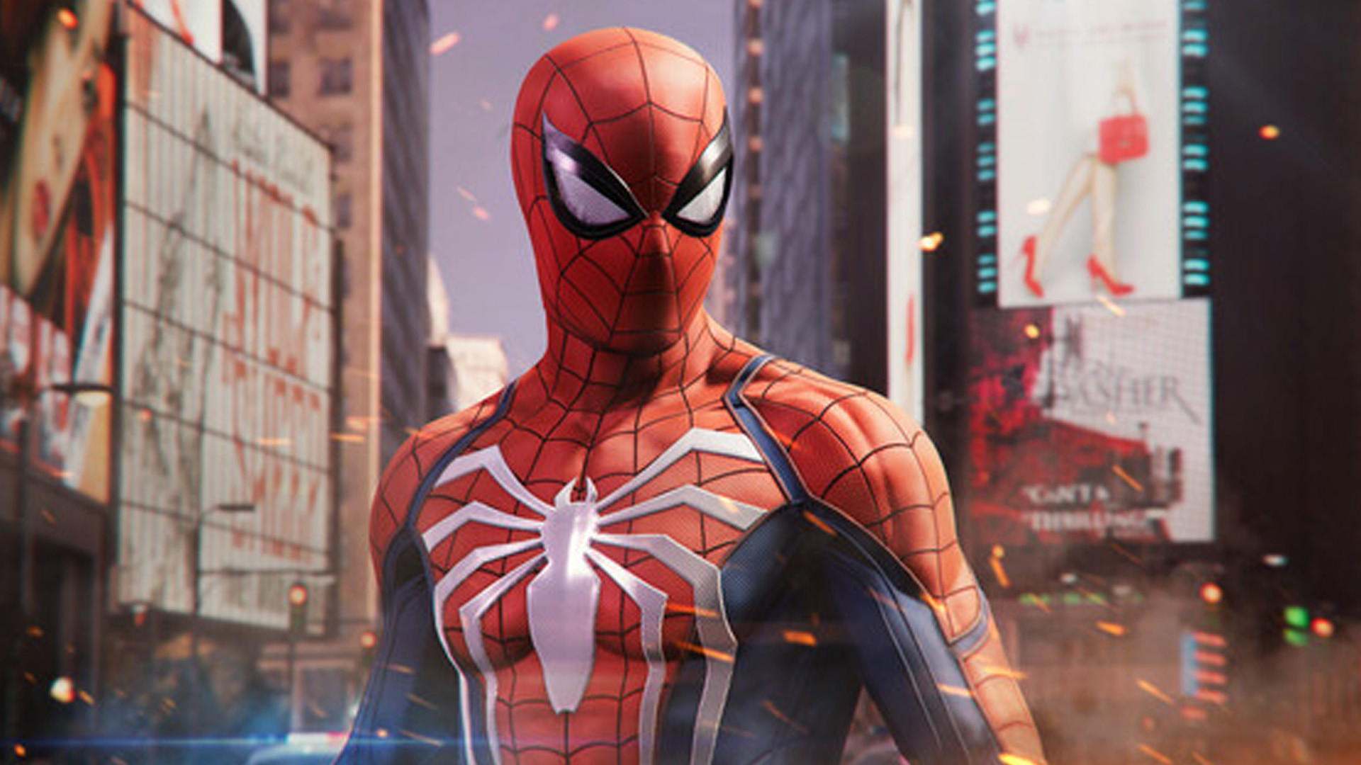 Spider-Man from Marvel swings between skyscrapers. Great visuals and a fluid experience on the Steam Deck
