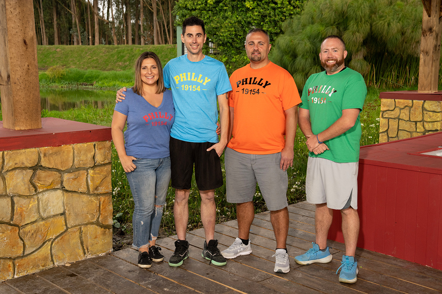 Team Philly Forever standing together, ready to take on any challenge in Buddy Games