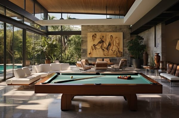 Indoor Outdoor Space for Game Room