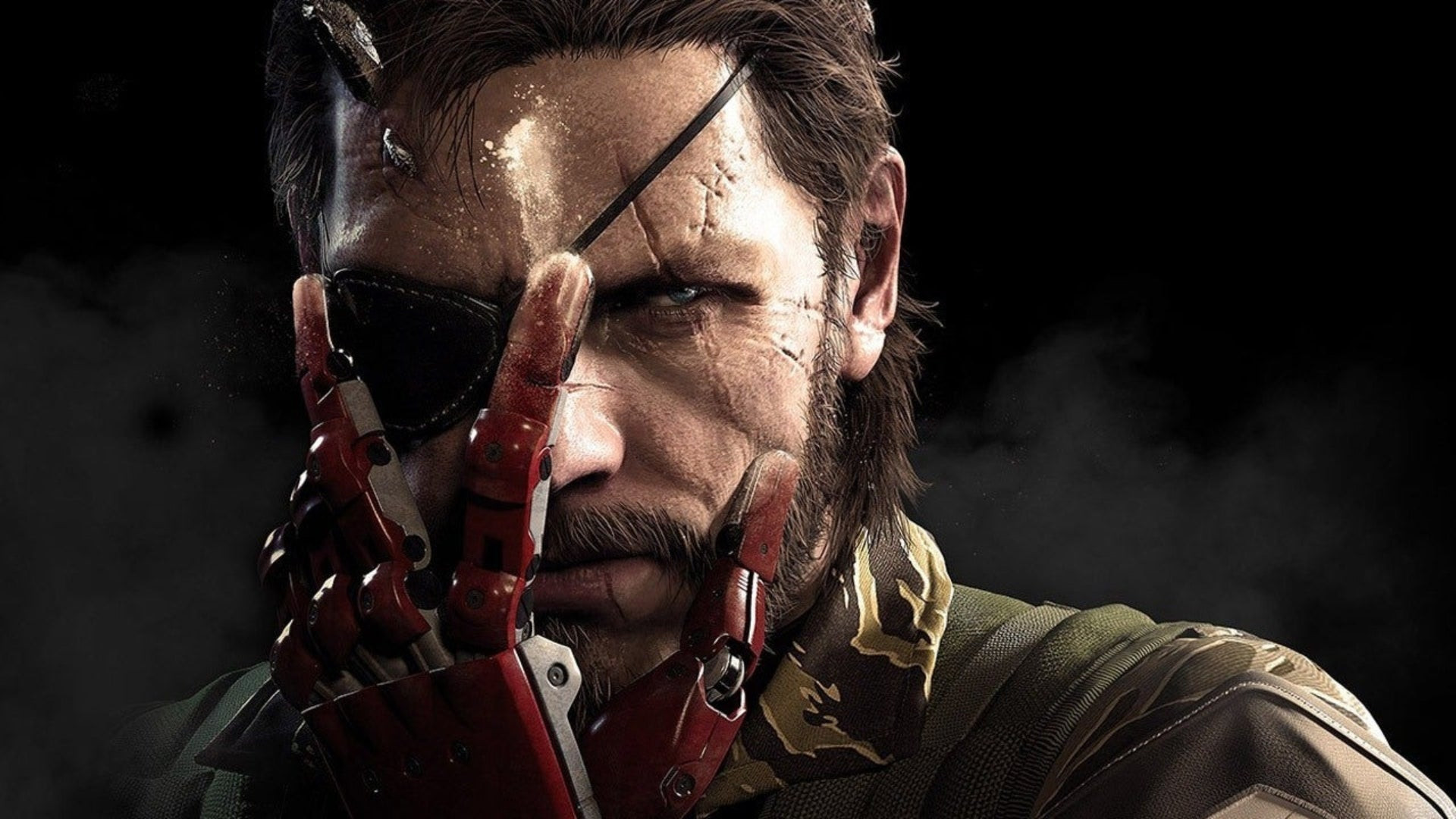 Snake with a metal hand on his face